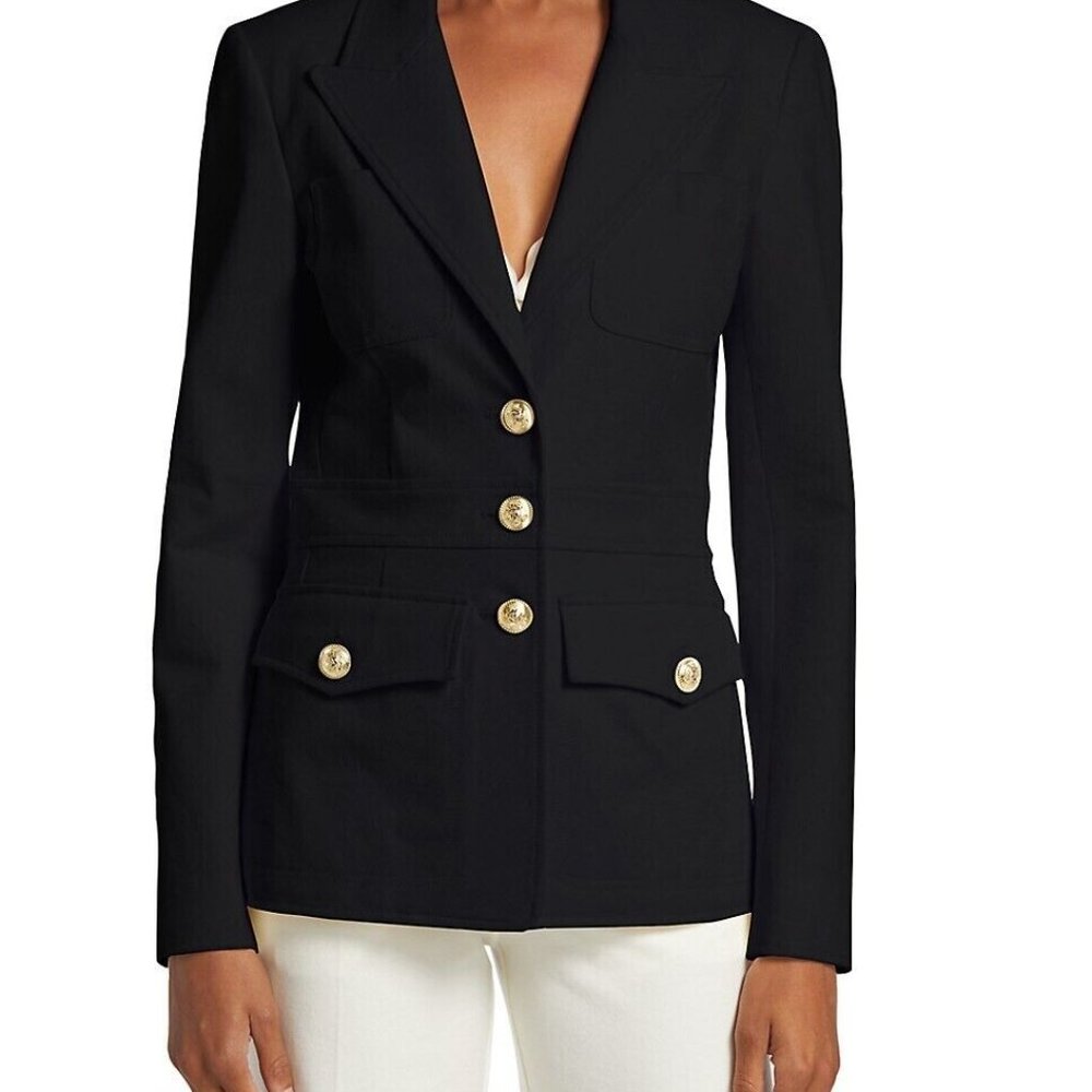 NEW DEREK LAM 10 CROSBY Keith Utility Jacket Black Size 00